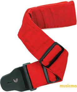 רצועה אדומה רחבה מרופדת לגיטרה דדריו - Daddario 74T001 Planet Waves , Polypropylene Wide Padded Red Strap