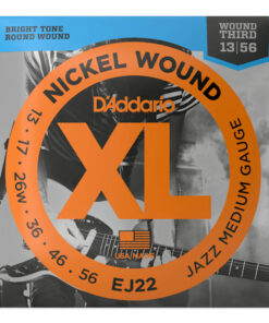 מיתרים לגיטרה חשמלית דדריו - 13-56 - Daddario EJ22 Nickel Wound Jazz Medium