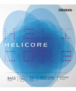 מיתרים לקונטרבס דדריו - Daddario Helicore Hybrid BASS String Set HH610 3/4M