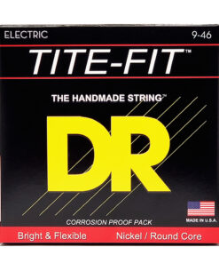 מיתרים לגיטרה חשמלית די.אר - 9-46 - DR LH-9 Tite Fit - Nickel / Round Core