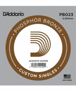 מיתר בודד לגיטרה אקוסטית דדריו - Daddario PB023 PHOSPHOR BRONZE Single - 023