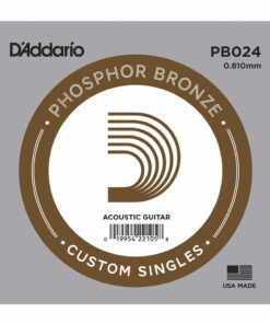 מיתר בודד לגיטרה אקוסטית דדריו - Daddario PB024 PHOSPHOR BRONZE Single - 024