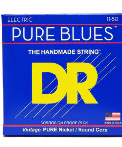 מיתרים לגיטרה חשמלית די.אר - 11-50 - DR PHR-11 Pure Blues - Pure Nickel / Round Core