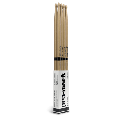 4 זוגות מקלות לתופים פרומרק - Promark TX5AW-4P American Hickory Classic Forward 5A 4-PACK
