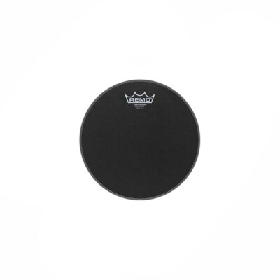עור עליון/תחתון לטם-טם או לסנר רמו -"REMO BA-0810-ES AMBASSADOR Black Suede 10