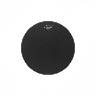 עור עליון/תחתון לטם-טם או לסנר רמו -"REMO BA-0815-ES AMBASSADOR Black Suede 15