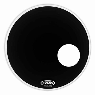 עור חיצוני לתוף בס אוונס - "Evans BD22RB EQ3 Resonant 22 Smooth Black
