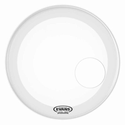 עור חיצוני לתוף בס אוונס - Evans BD22RGCW EQ3 Resonant 22" Coated White