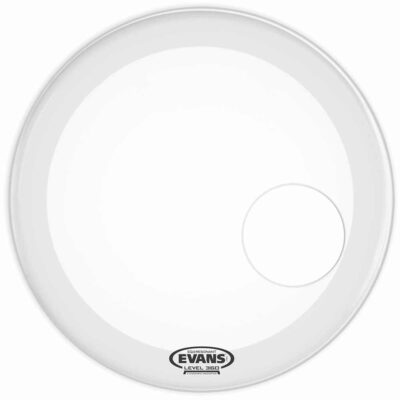 עור חיצוני לתוף בס אוונס - Evans BD26RGCW EQ3 Resonant 26" Coated White