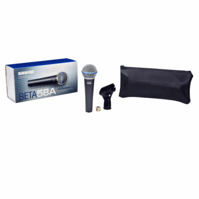 ⁦מיקרופון שירה שור - Shure BETA 58A Vocal Microphone - שנתיים אחריות יבואן רשמי.⁩ – תמונה ⁦4⁩