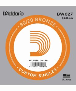 מיתר בודד לגיטרה אקוסטית דדריו - Daddario BW027 80/20 Bronze Wound Single - 027