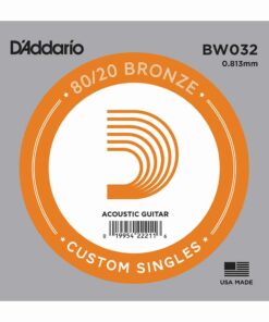 מיתר בודד לגיטרה אקוסטית דדריו - Daddario 80/20 Bronze Wound Single - 032