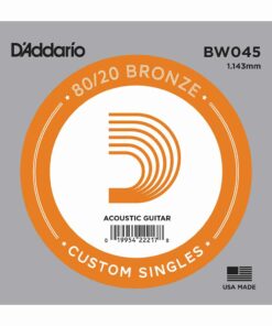 מיתר בודד לגיטרה אקוסטית דדריו - Daddario BW045 80/20 Bronze Wound Single - 045