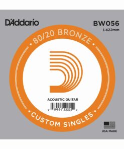 מיתר בודד לגיטרה אקוסטית דדריו - Daddario 80/20 Bronze Wound Single - 056