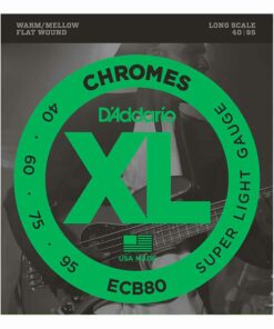 מיתרים לגיטרה בס דדריו - 40-95 - Daddario ECB80 Chromes Bass Long Scale