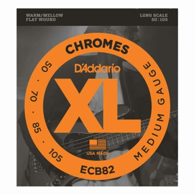 מיתרים לגיטרה בס דדריו - 50-105 - Daddario ECB82 Chromes Bass Long Scale