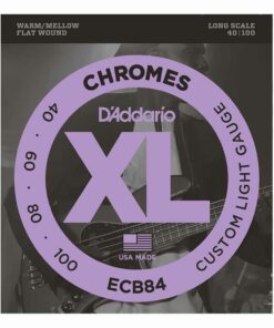 מיתרים לגיטרה בס דדריו - 40-100 - Daddario ECB84 Chromes Bass Long Scale