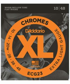 מיתרים לגיטרה חשמלית דדריו - 10-48 - Daddario ECG23 Chromes Flat Wound