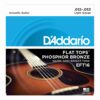 מיתרים לגיטרה אקוסטית דדריו - 12-53 - Daddario EFT16 Phosphor Bronze Flat Tops Guitar Strings