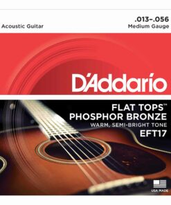 מיתרים לגיטרה אקוסטית דדריו - 13-56 - Daddario EFT17 Phosphor Bronze Flat Tops Guitar Strings