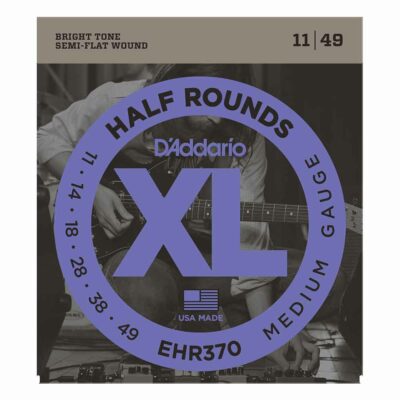 מיתרים לגיטרה חשמלית דדריו - 11-49 - Daddario EHR370 Half Rounds