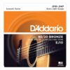 מיתרים לגיטרה אקוסטית דדריו - 10-47 - Daddario EJ10 80/20 Bronze Acoustic Guitar Strings