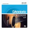 מיתרים לגיטרה אקוסטית דדריו - 12-53 - Daddario EJ11 80/20 Bronze Acoustic Guitar Strings
