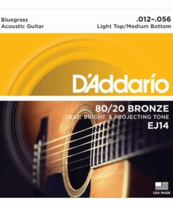 מיתרים לגיטרה אקוסטית דדריו - 12-56 - Daddario EJ14 80/20 Bronze Acoustic Guitar Strings