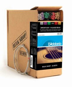 25 סטים מיתרים לגיטרה אקוסטית דדריו - Daddario Phosphor Bronze EJ16-B25 Acoustic Guitar Strings 25Pack - 12-53