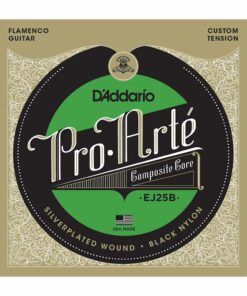 מיתרים לגיטרה קלאסית - Daddario EJ25B Pro-Arté Black Nylon Composite Flamenco