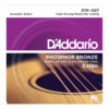 מיתרים לגיטרה אקוסטית דדריו - Daddario Phosphor Bronze EJ38H High Strung/Nashville Tuning Acoustic Guitar Strings - 10-27