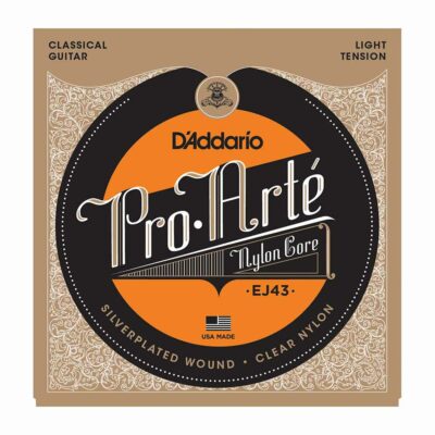 מיתרים לגיטרה קלאסית דדריו - Daddario EJ43 Pro-Arté  Nylon Light Tension