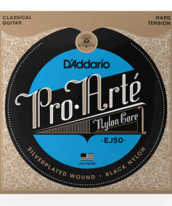 מיתרים לגיטרה קלאסית דדריו - Daddario EJ50 Pro-Arté  Black Nylon Hard Tension