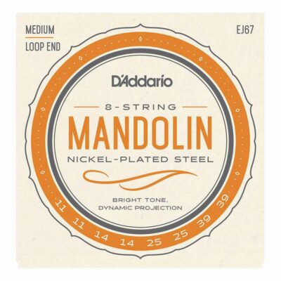 מיתרים למנדולינה דדריו - 11-39 - Daddario EJ67 Nickel Mandolin Strings Medium