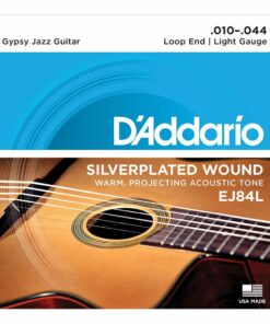 מיתרים לגיטרה אקוסטית דדריו - 10-44 - Daddario EJ84L Gypsy Jazz Guitar Strings