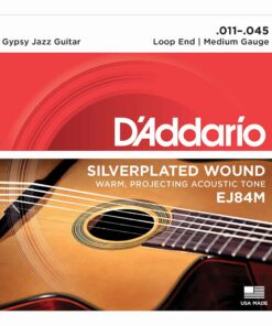 מיתרים לגיטרה אקוסטית דדריו - 11-45 - Daddario EJ84M Gypsy Jazz Guitar Strings