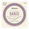 מיתרים לבנג'ו דדריו - 11-22 - Daddario EJS57 5-String Banjo Stainless Steel Custom Medium