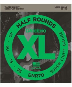 מיתרים לגיטרה בס דדריו - 40-95 - ENR70 Half Rounds Bass Long Scale