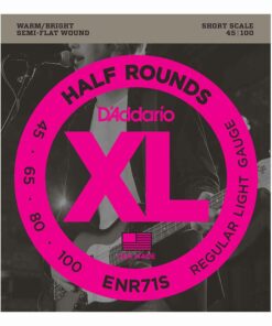 מיתרים לגיטרה בס דדריו - 45-100 - ENR71S Half Rounds Bass Short Scale