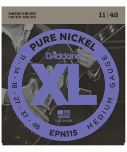 מיתרים לגיטרה חשמלית דדריו - 11-48 - Daddario EPN115 Pure Nickel