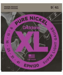 מיתרים לגיטרה חשמלית דדריו - 9-41 - Daddario EPN120 Pure Nickel