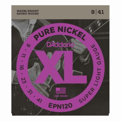 מיתרים לגיטרה חשמלית דדריו - 9-41 - Daddario EPN120 Pure Nickel