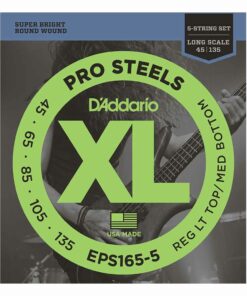מיתרים לגיטרה 5 מיתרים בס דדריו - 45-135 - Daddario EPS165-5 Prosteels Bass Long Scale 5String