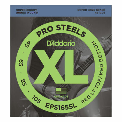 מיתרים לגיטרה בס דדריו - 45-105 - Daddario EPS165SL Prosteels Bass Super Long Scale