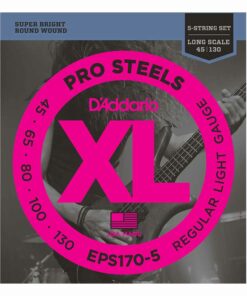 מיתרים לגיטרה 5 מיתרים בס דדריו - 45-130 - Daddario EPS170-5 Prosteels Bass Long Scale 5String