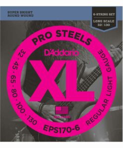 מיתרים לגיטרה 6 מיתרים בס דדריו - 32-130 - Daddario EPS170-6 Prosteels Bass Long Scale 6String