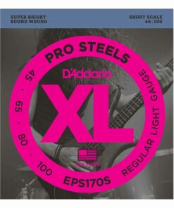 מיתרים לגיטרה בס דדריו - 45-100 - Daddario EPS170S Prosteels Bass Short Scale