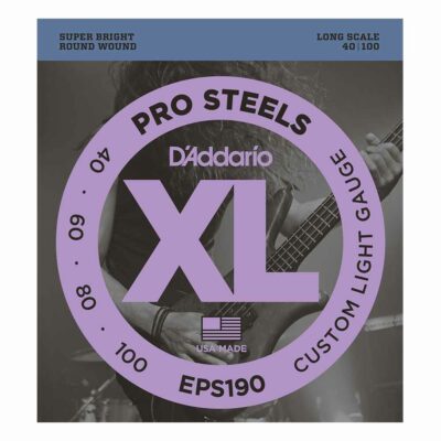 מיתרים לגיטרה בס דדריו - 40-100 - Daddario EPS190 Prosteels Bass Long Scale
