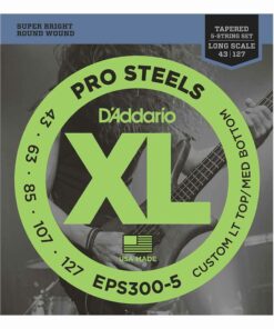 מיתרים לגיטרה 5 מיתרים בס דדריו - 43-127 - Daddario EPS300-5 Prosteels Bass Long Scale 5String Tapered