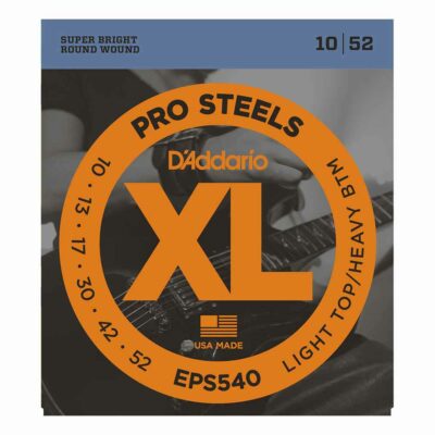 מיתרים לגיטרה חשמלית דדריו - 10-52 - Daddario EPS540 Pro Steels